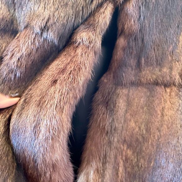 SABLE LUXURY VINTAGE FUR CAPE - Picture 6 of 11